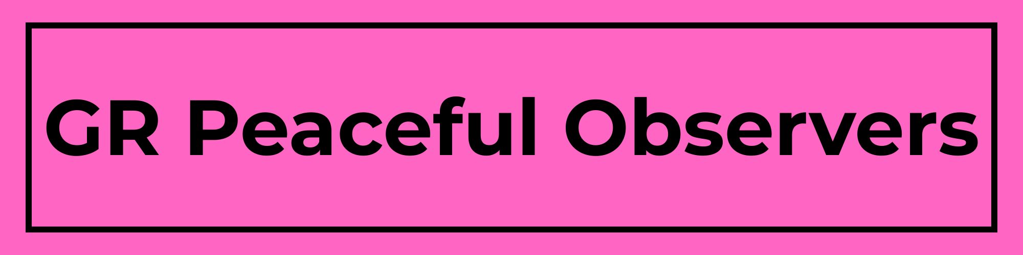 GR Peaceful Observers Logo